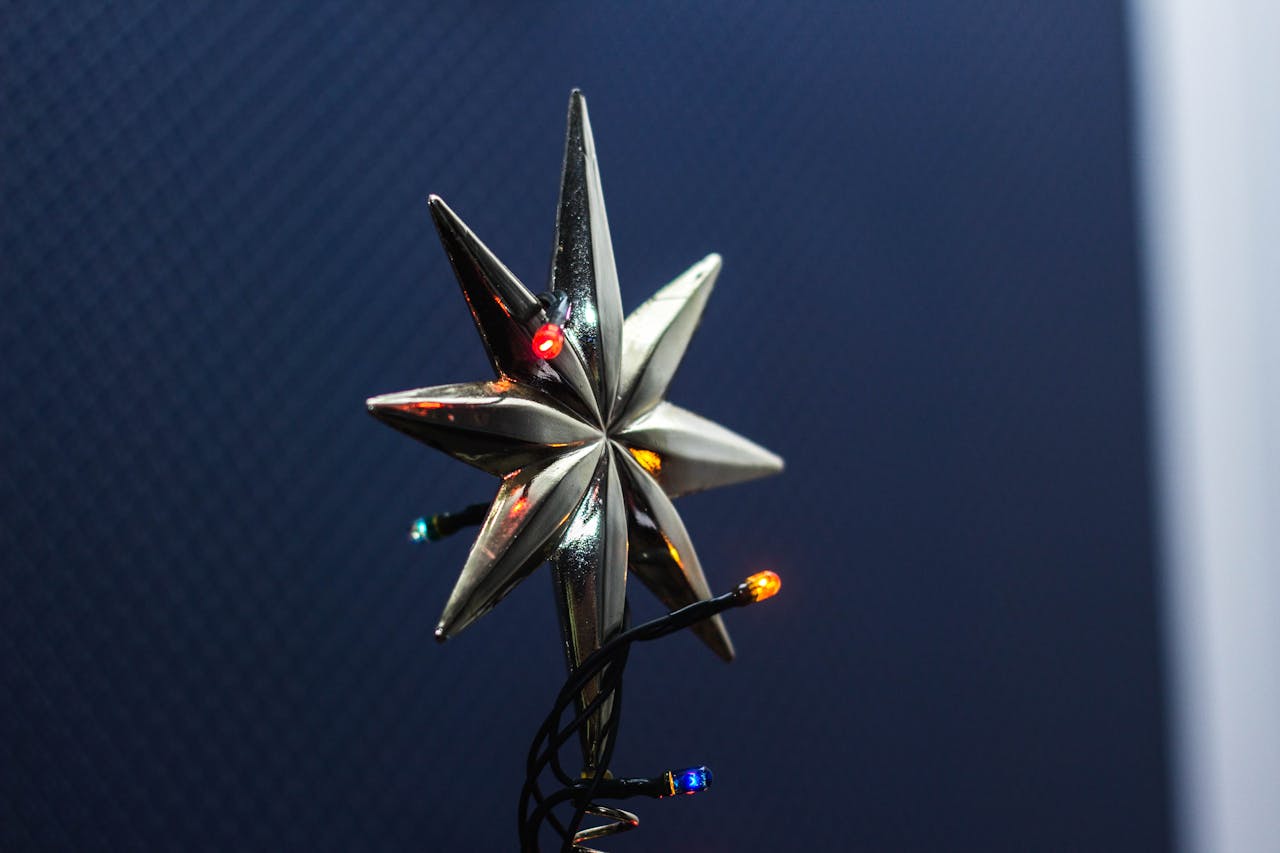 Kerstster met verlichting zorgt voor extra sfeer in huis